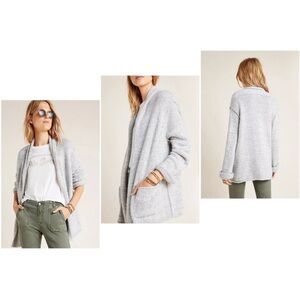 Anthropologie Light Gray Women's Cardigan